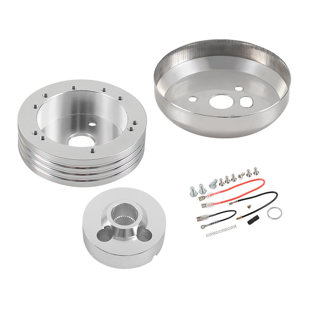 13 GSTP 5 & 6 Hole Steering Wheel Polished Hub Adapter for Flaming River,Ididit,GM,Chevy - 圖片 1
