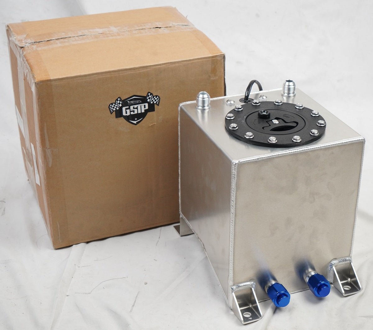 20241129160007 2.5 Gallon Universal Aluminum Racing Drift Fuel Cell Gas Tank + Level Sender - Image 1