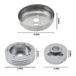GSTP 5 & 6 Hole Steering Wheel Polished Hub Adapter for Flaming River,Ididit,GM,Chevy - 圖片 3