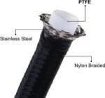 6AN Flexible PTFE Transmission Cooler Hose Lines Fitting – Vaizdas 4