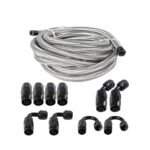 10/16/20FT 6AN CPE Fuel line Hose Braided Nylon Stainless Steel Oil Gas - Image 15