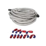 10/16/20FT 10AN CPE Fuel line Hose Braided Nylon Stainless Steel Oil Gas - Image 28