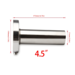 Universal 3.5" to 4.5" Round Steel Removable Catback Exhaust System Muffler Tip Silencer - Сурет 13