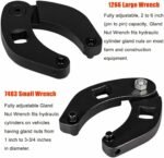Adjustable Gland Nut Wrench 1266 +7463 Spanner Tool Set for Hydraulic Cylinder - Сурет 5