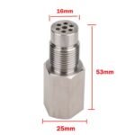 Stainless Steel Oxygen O2 Sensor CEL Eliminator Light  45°&90°& 0°   Adapter Mini Catalytic Convertor M18X1.5 Socket Plug - Сурет 13