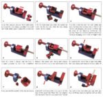 Aluminum Rotary Fuel Hose AN Fitting Installation Tool Kit, Hose and Fitting Assembly Kit, AN4 to AN12 - Сурет 5