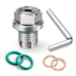 M12.1-1.25 x 15mm Oil Drain Plug Oversize Piggyback, Stainless Steel Self Tapping Oil Pan Thread Repair Kit with O-Ring - Сурет 6