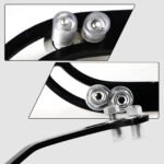 SBC Black Power Steering Pump Mounting Bracket SWP LWP Saginaw GM SB Chevy 350 - Billede 13