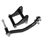 SBC Black Power Steering Pump Mounting Bracket SWP LWP Saginaw GM SB Chevy 350 - Billede 3