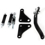 SBC Black Power Steering Pump Mounting Bracket SWP LWP Saginaw GM SB Chevy 350 - Billede 4