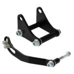 SBC Black Power Steering Pump Mounting Bracket SWP LWP Saginaw GM SB Chevy 350 - Billede 5