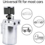 Upgraded Baffled Oil Catch Can with Breather Filter Kit Aluminum Oil Reservoir Tank with 3/8" Strengthened NBR Fuel Line - Ảnh 6