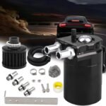 Upgraded Baffled Oil Catch Can with Breather Filter Kit Aluminum Oil Reservoir Tank with 3/8" Strengthened NBR Fuel Line - Ảnh 10