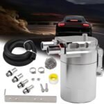 Upgraded Baffled Oil Catch Can with Breather Filter Kit Aluminum Oil Reservoir Tank with 3/8" Strengthened NBR Fuel Line - Ảnh 11