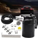 Upgraded Baffled Oil Catch Can with Breather Filter Kit Aluminum Oil Reservoir Tank with 3/8" Strengthened NBR Fuel Line - Ảnh 12