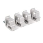 4 PCS Truck Cap Topper Camper Shell Mounting Clamps Heavy Duty Aluminum Silver - Billede 11