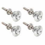 4 X Push Button Quick Release Hood Bonnet Pins Lock Clip Car Bumper Latch Kit – Vaizdas 3