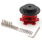 Universal Sports Steering Wheel Quick Release Snap Off Boss Kit Hub Adapter Red – Vaizdas 7