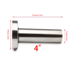 Universal 3.5" to 4.5" Round Steel Removable Catback Exhaust System Muffler Tip Silencer - Сурет 12