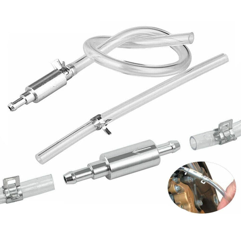 s-l16006 Motorcycle Car Clutch Brake Bleeder Hose One Way Valve Tube Bleeding Tool Kit - 圖片 1