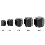 2PCS 4/6/8/10/12 AN Female Flare Fitting Cap Block Off Nut Aluminum For Fuel Systems - Сурет 2