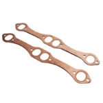 For SB Chevy 327 305 350 Reusable SBC Oval Port Copper Header Exhaust Gaskets - Ảnh 4