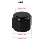 2PCS 4/6/8/10/12 AN Female Flare Fitting Cap Block Off Nut Aluminum For Fuel Systems - Сурет 3