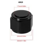 2PCS 4/6/8/10/12 AN Female Flare Fitting Cap Block Off Nut Aluminum For Fuel Systems - Сурет 4