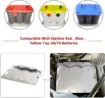 Battery Bracket Relocation Hold Down Tray Kit For Optima 34/78 Battery Aluminum - Сурет 4