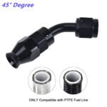 2PCS AN4/AN6/AN8/AN10/AN12 PTFE Hose End Fitting Adapter for PTFE Hose Line Only - Сурет 4