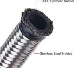 10/16/20FT 6AN CPE Fuel line Hose Braided Nylon Stainless Steel Oil Gas - Image 4