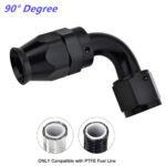 2PCS AN4/AN6/AN8/AN10/AN12 PTFE Hose End Fitting Adapter for PTFE Hose Line Only - Сурет 5