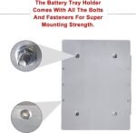 Battery Bracket Relocation Hold Down Tray Kit For Optima 34/78 Battery Aluminum - Сурет 6