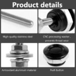 4 X Push Button Quick Release Hood Bonnet Pins Lock Clip Car Bumper Latch Kit – Vaizdas 12
