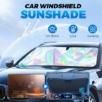 Laser Reflective Car Windshield Sun Shade – Ultimate Interior Protection & Cooling for Sedans. SUVs & MPVs — изображение 4