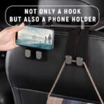 🔥LAST DAY SALE 50% OFF - 🚗Car Seat Back Alcantara Storage Hook - 💥Double Hook Holder for Convenient Storage - Billede 3