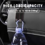 🔥LAST DAY SALE 50% OFF - 🚗Car Seat Back Alcantara Storage Hook - 💥Double Hook Holder for Convenient Storage - Billede 4