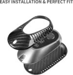 T-carbon Real Carbon Fiber Key Fob Cover Compatible with Mercedes Benz - Ảnh 3