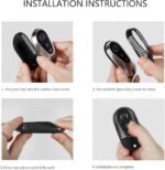 T-carbon Real Carbon Fiber Key Fob Cover Compatible with Mercedes Benz - Ảnh 4