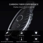 T-carbon Real Carbon Fiber Key Fob Cover Compatible with Mercedes Benz - Ảnh 2