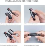 T-carbon Real Carbon Fiber Key Fob Cover Compatible with Mercedes Benz - Ảnh 5