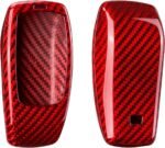 T-carbon Glass Fiber Key Fob Cover fits for Mercedes Benz - Ảnh 4