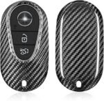T-carbon Real Carbon Fiber Key Fob Cover Compatible with Mercedes Benz - Ảnh 6