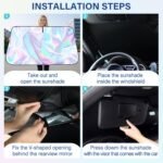 Laser Reflective Car Windshield Sun Shade – Ultimate Interior Protection & Cooling for Sedans. SUVs & MPVs — изображение 15