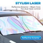 Laser Reflective Car Windshield Sun Shade – Ultimate Interior Protection & Cooling for Sedans. SUVs & MPVs — изображение 9