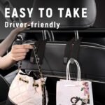🔥LAST DAY SALE 50% OFF - 🚗Car Seat Back Alcantara Storage Hook - 💥Double Hook Holder for Convenient Storage - Billede 2
