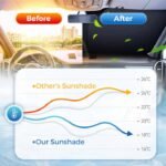 Laser Reflective Car Windshield Sun Shade – Ultimate Interior Protection & Cooling for Sedans. SUVs & MPVs — изображение 8